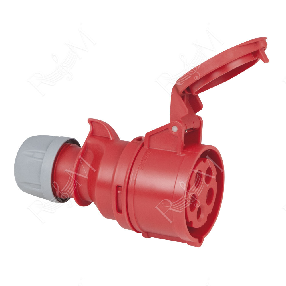 CEE 16 A/400 V 5-pin Plug female Rosso - IP44