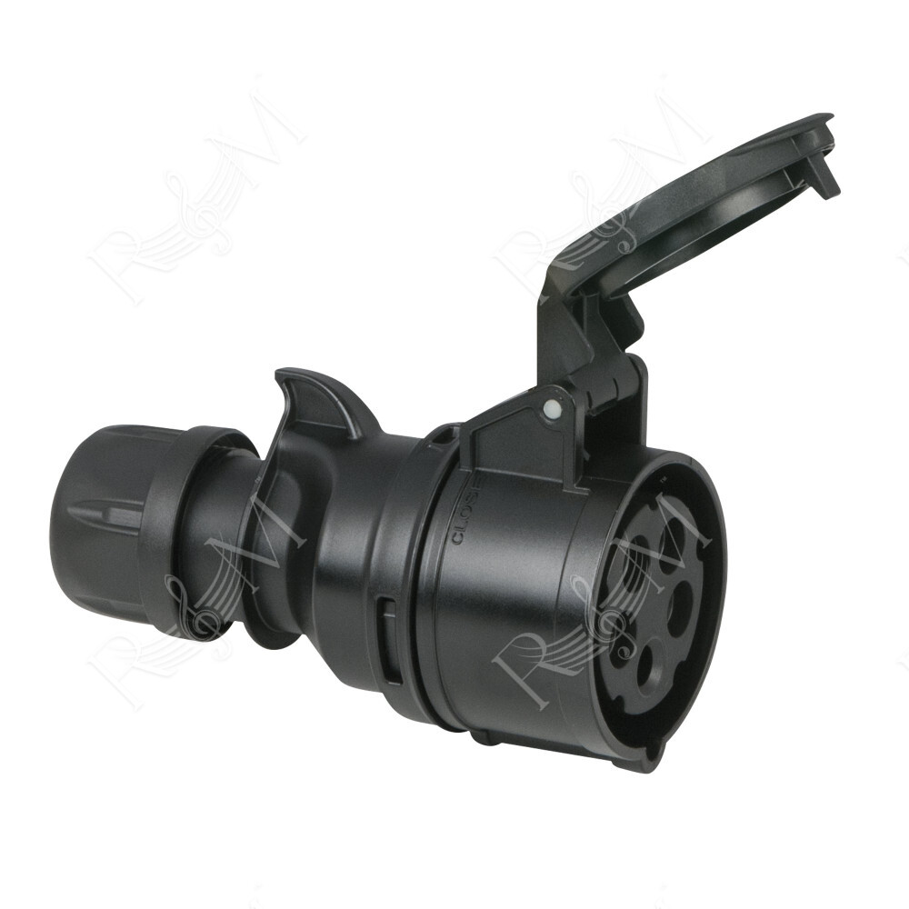 CEE 16 A/400 V 5-pin Plug female Nero - Turbo |Twist - IP44