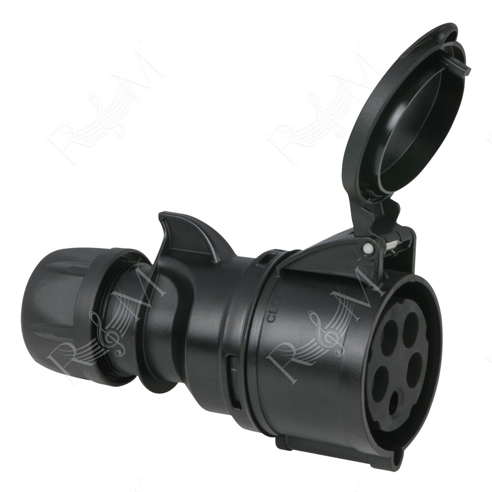 CEE 32 A/400 V 5-pin Plug female Nero - Turbo Twist - IP44