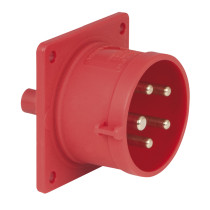 CEE 16 A/400 V 5-pin Socket male Rosso - IP44