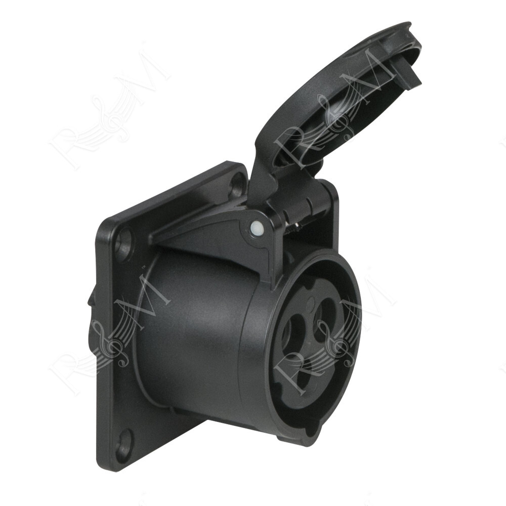 CEE 16 A/240 V - 3P Socket female Nero - IP44