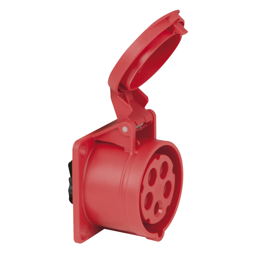 CEE 16 A/400 V 5-pin Socket female Rosso - IP44