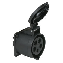 CEE 32 A/400 V 5-pin Socket female Nero - IP44