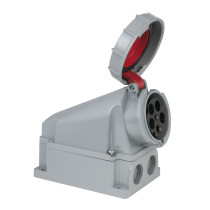 CEE 63 A/400 V 5P Wallmount - female Rosso - IP67