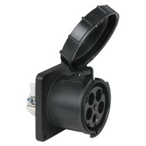 CEE 125 A/400 V 5-pin Socket female Nero - IP67