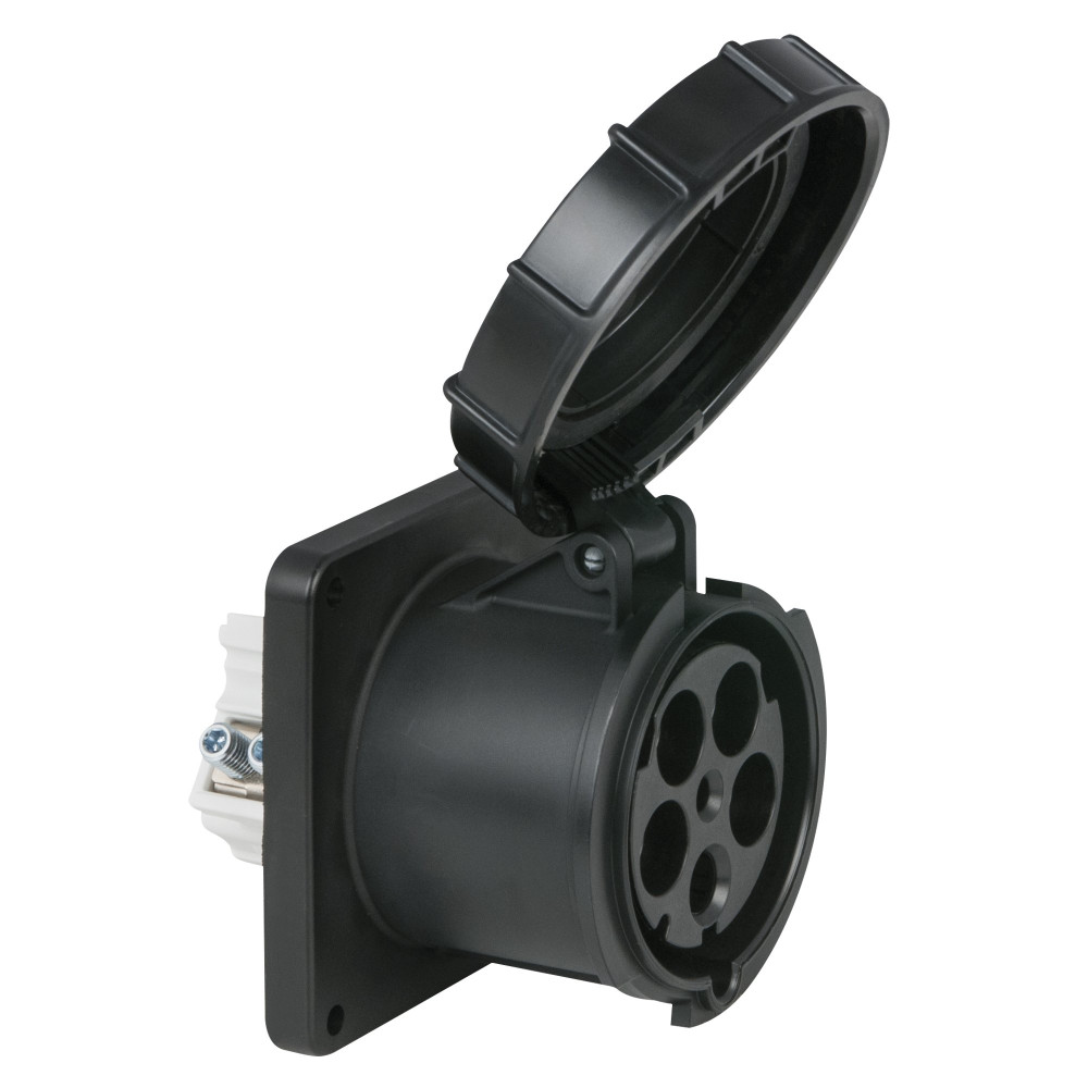 CEE 125 A/400 V 5-pin Socket female Nero - IP67