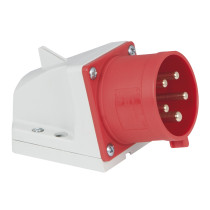 CEE 32 A/400 V 5P Wallmount - male Rosso - IP44