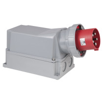 CEE 125 A/400 V 5P Wallmount - male Rosso - IP67
