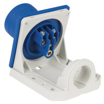 CEE 16 A/240 V 3P Wallmount - male Blu - IP44