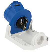 CEE 16 A/240 V 3P Wallmount - female Blu - IP44