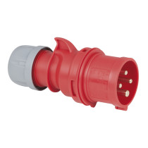 CEE 16 A/400 V - 4P Plug male Rosso - IP44