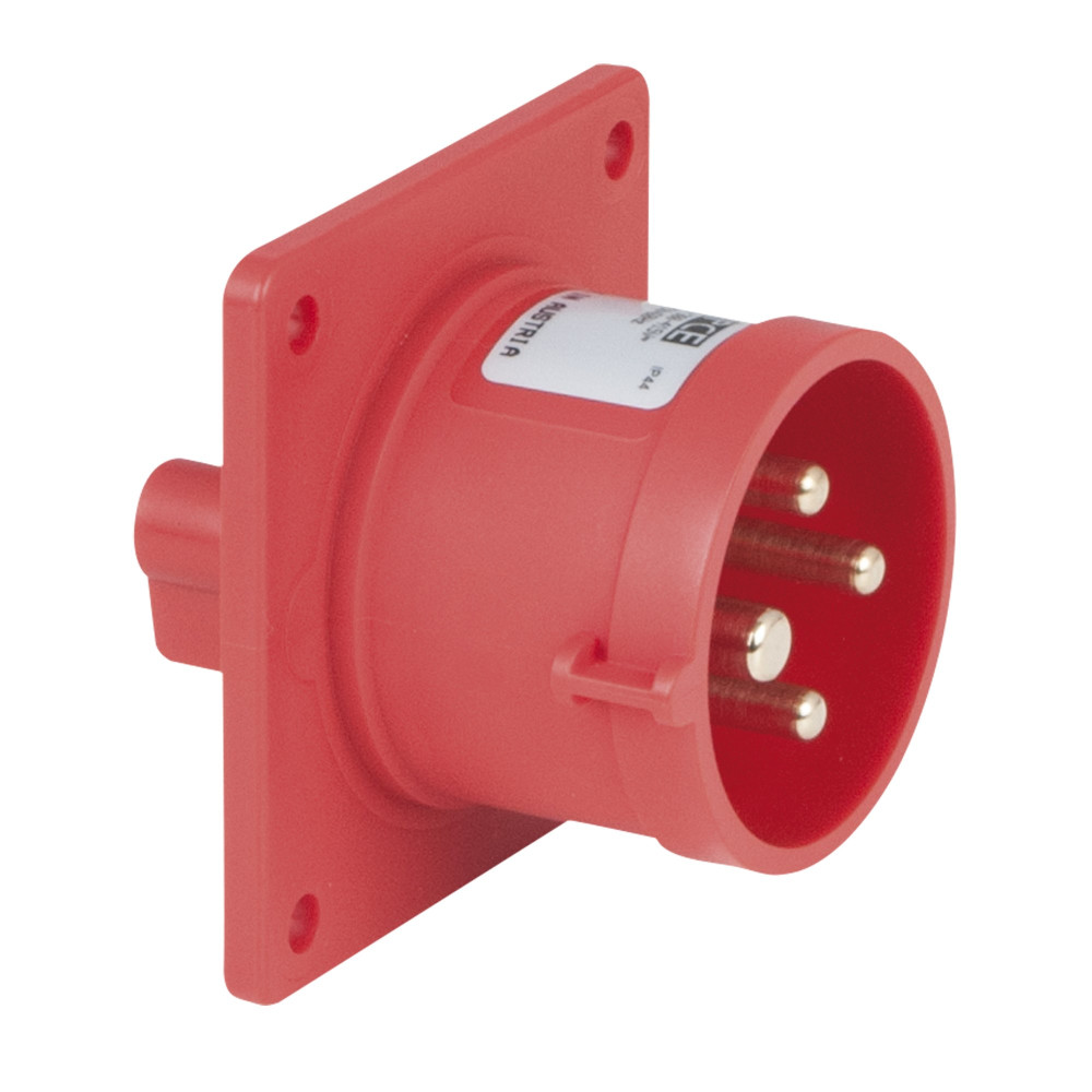 CEE 16 A/400 V 4-pin Socket male Rosso - IP44