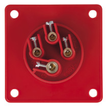 CEE 16 A/400 V 4-pin Socket male Rosso - IP44