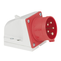 CEE 16 A/400 V 5P Wallmount - male Rosso - IP44