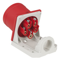 CEE 16 A/400 V 5P Wallmount - male Rosso - IP44