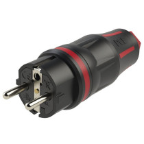 Connettore Schuko maschio in gomma