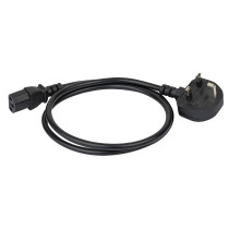 UK BS13 to IEC C13 plug 3x 1.0 mm²