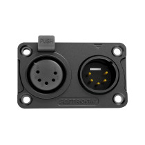 Telaio combinazione ingresso/uscita XLR 5P