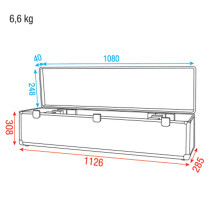 Case for 4x LED Bar