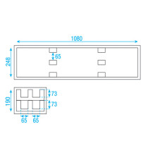 Case for 4x LED Bar
