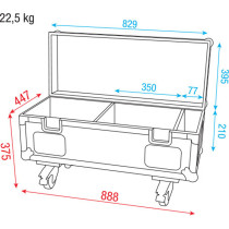 Case for 8x FX Shot & 4x Base Plate 3 scomparti