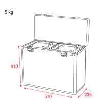 Case per 2x Shark One (Spot/Wash Zoom/Wash/Combi)