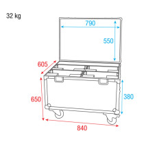 Case for 4x Stage Blinder 4 LED