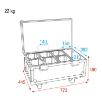 Case for 6x Stage Blinder 1 LED