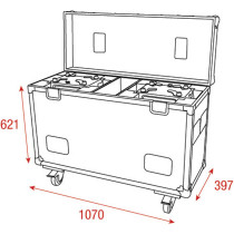 Flight Case per 2x Phantom 250 Spot