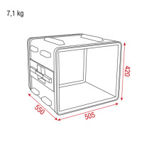 Double Door Case 8U