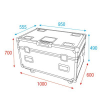 Flight case per 4x Furion W402 Washbeam