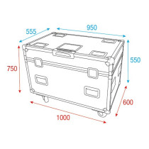 Flight case per 2x Furion W602 Washbeam