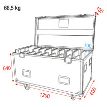 Flight case per 8x DMT Alpha Series