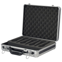 Case for 7 Microphones Con scomparto per accessori e schiuma preformata