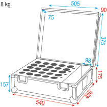 Pro Case for 25 mics Con scomparto per accessori e schiuma preformata