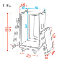 Combi Case 16U + 10U top