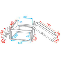 Combi Case 4U + 10U top