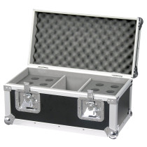 Pro Case for 12 Mics Con scomparto per accessori e schiuma preformata