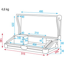 Case for Light Controller 3U Scatola di trasporto
