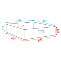 Top-insert for Multiflex Case 80/120 57cm, Linea Premium