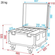 Case for 8x Compact Par 7/18 Flight Case