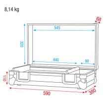 Conical Adapter Case III Per 24 adattatori & 50 poli