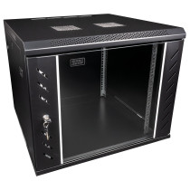 RCA-WMF-9 9 U Armadio di rete con porta in vetro