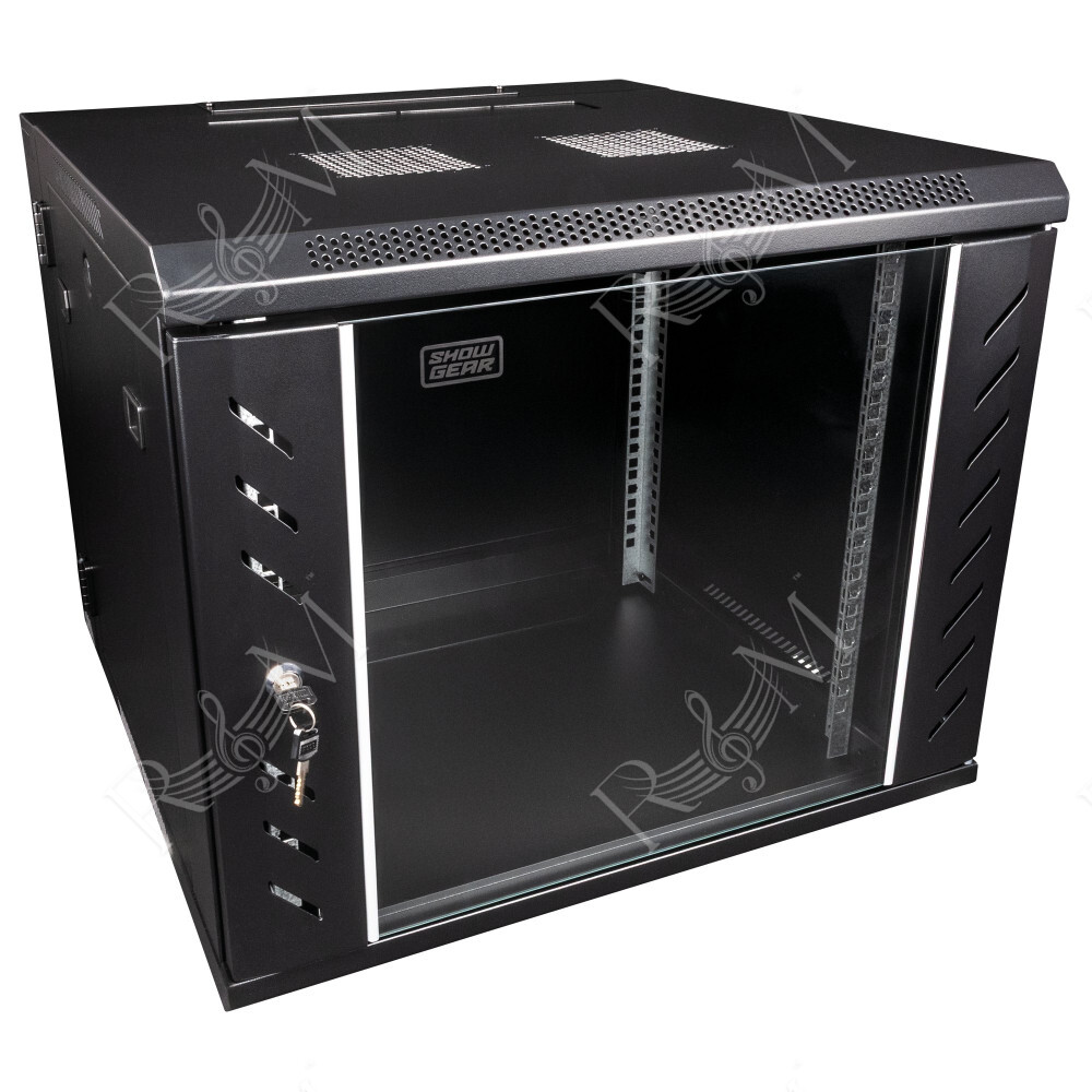 RCA-WMH-9 9 U Armadio di rete con porta in vetro