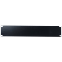 19 inch Blind Panel Black 2U