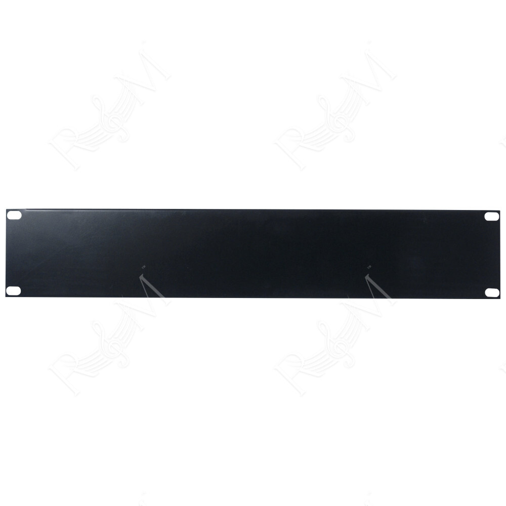 19 inch Blind Panel Black 2U