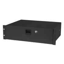 19 Inch Drawer with keylock 3U (483 x 350 x 132 mm, LxPxA)/7,7 kg