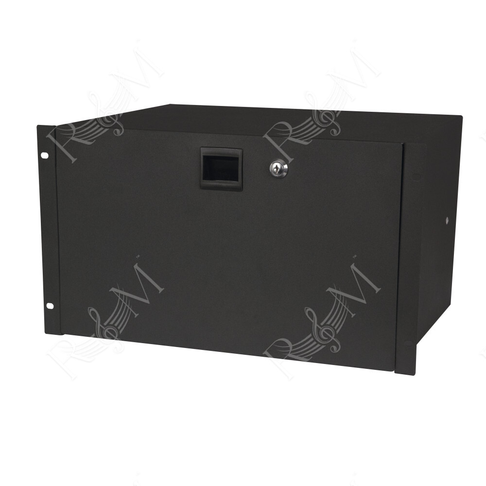 19 Inch Drawer with keylock 6U (483 x 350 x 267 mm, LxPxA)/10,5 kg