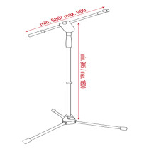 Supporto telescopico per microfono - Ergo 1