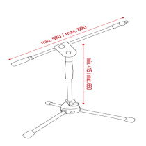 Supporto telescopico per microfono - Ergo 2